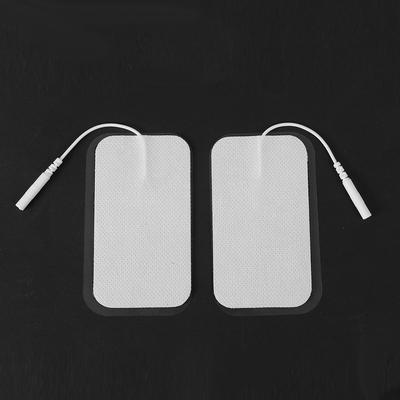 2 Pièces Électrodes de Rechange Réutilisables Auto-adhésives pour Masseur TENS
