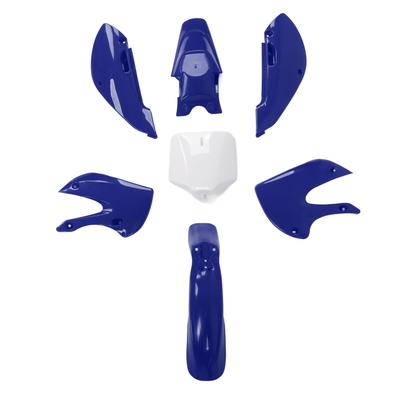 Kit de carénage en plastique pour moto tout-terrain 7 pièces Ensemble de carénage de carrosserie Remplacement pour accessoires de moto