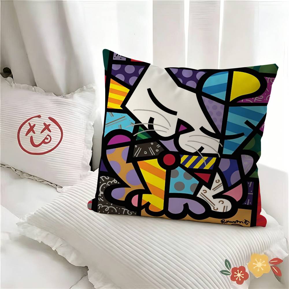 Pc BBritto Anime Pillow Case Fashion Square Pillowcase Bedroom Sofa Room Ins Decoration Leisure