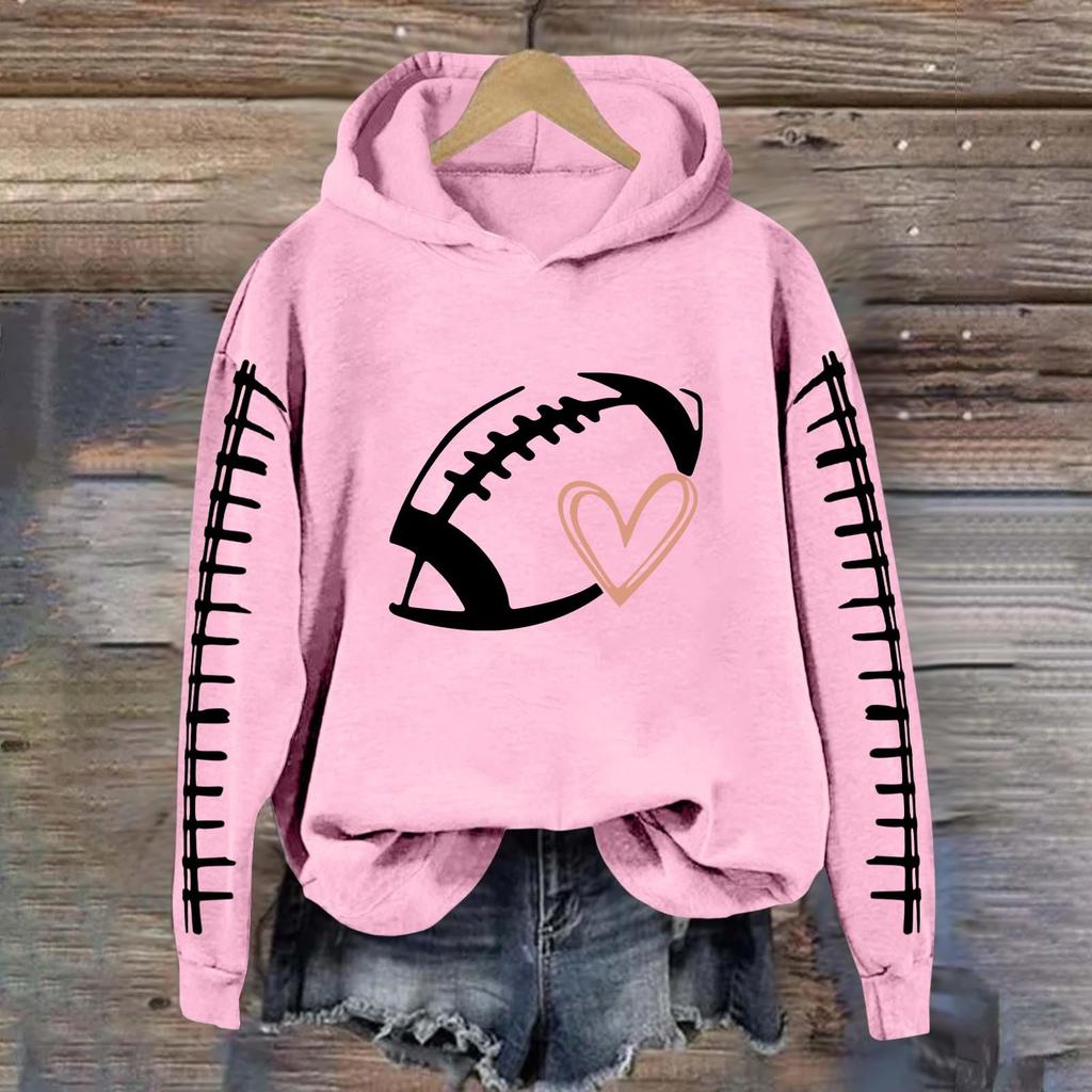 Women's fashion printed hooded sweater