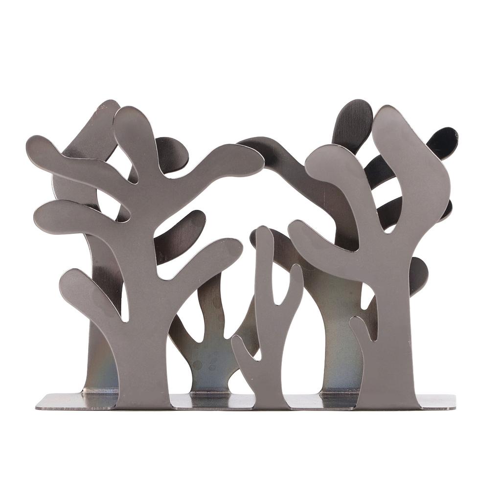 Coral Napkin Holder Iron Art Vertical Napkin Holder Multifunction Metal Napkin Holder Desktop Storage Rack for Bar Hotel