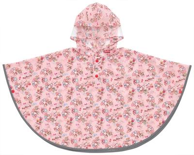 Rain Poncho Kids Raincoat My Melody Sanrio Girls Suitable for Height RAPO2 Children's 80-100cm