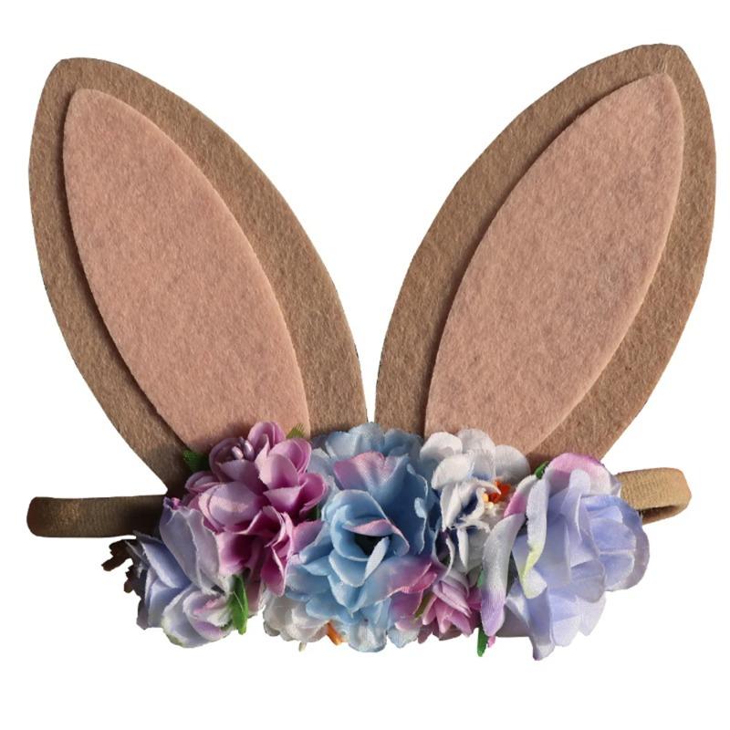 Big Rabbit Ears Headband Kids Easter Gift Bunny Easter Parti Welcome Spring Happy Easter Day Decor For Home Girl Rabbit Dec Fav