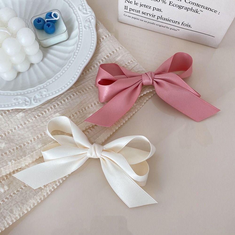 1PC Fairy Bow Hairpin Sweet Ribbon Barrette New Bowknot Hair Clips Girls