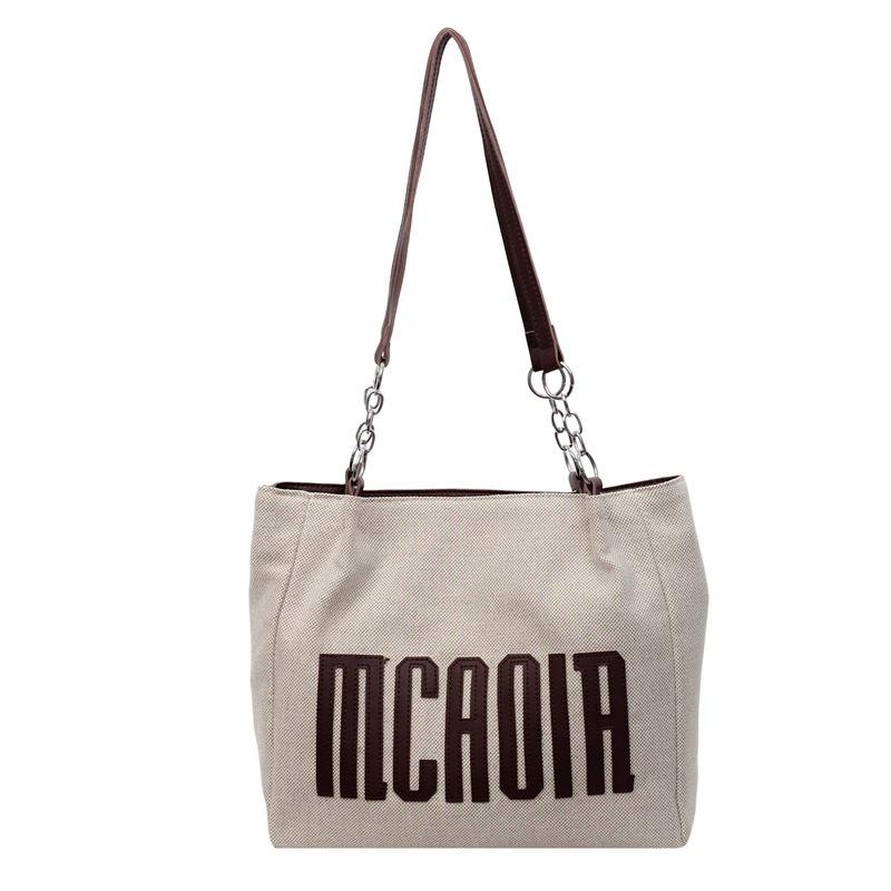 Tote bag women's large-capacity bag new one-shoulder senior college student class pass out high school student