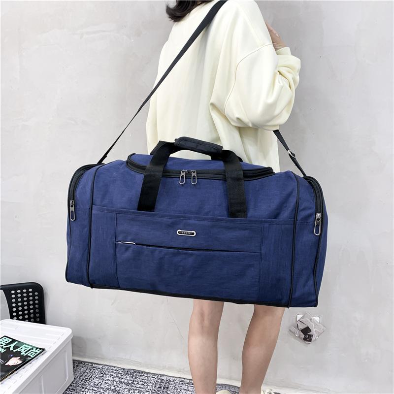 

Вместительная дорожная сумка для деловых поездок, дорожная сумка с сухим и мокрым отделением, спортивная сумка Small темно-синий