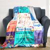 Happy Birthday Celebration Blanket Personalized Name Soft Comfortable Stylish Blanket Car Blanket Perfect For Travel Camping Outdoor Home Suitable For