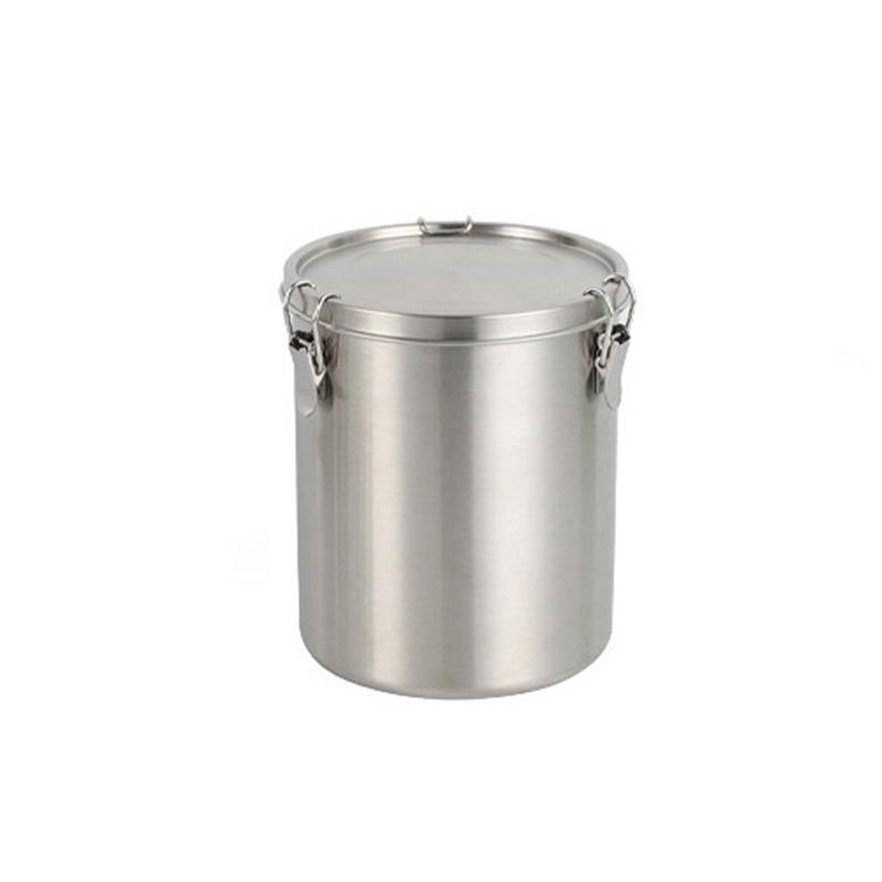 Stainless Steel Storage Tank Sealed Tank Food Storage Container with Scale Large Capacity Coffee Bean Cereal Tea Storage Tank