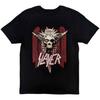 Slayer Sos Crucifixion Pattern Printed Unisex TShirt Casual Street Style Cotton TShirt Suitable For Metal Enthusiasts