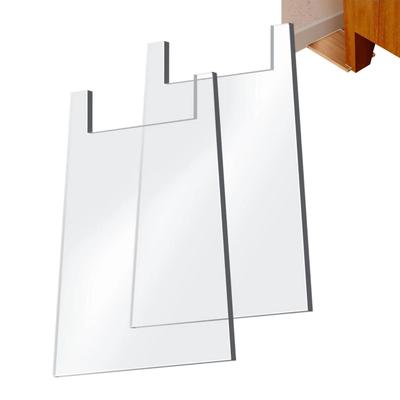 2 Pieces Clear Acrylic Bumper Couch Wall Spacer Furniture Wall Spacer Wall Protector Bed Wall Spacer for Prevents Fire Risks