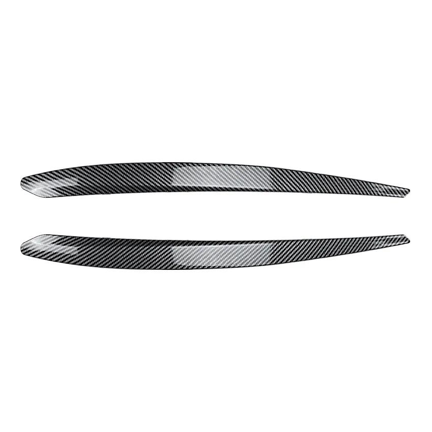 For Skoda Superb B8 2016-2018 Car Lid Trim Lamp Cover Body Kits Front Headlight Eyebrow Eyelids Sticker