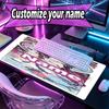 Personalizowana podkładka pod mysz z imieniem i wzorem Genshin Impact, Mata na biurko do laptopa PC, Dekoracyjna mata na biurko do domu, Podkładka pod klawiaturę, Prezent