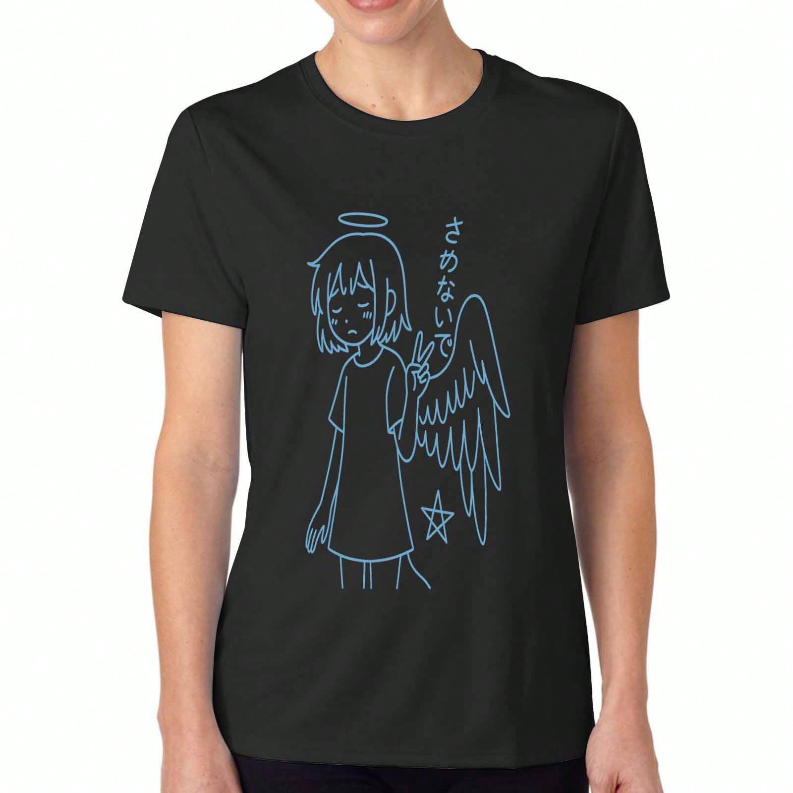 Angel Girl Anime Wounisex s Cotton TShirt, Premium Cotton Quality Print, Durable And Longlasting, Casual And Fashionable T Shirt S разноцветный
