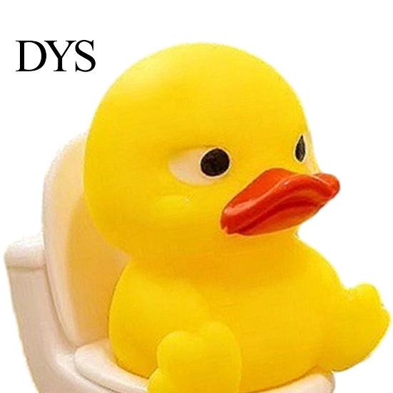 Playful Room Accents Miniature Animal on Toilet Figurine, Mini Small Frog /Duck/ Pig Statue, Funny Figurine for Fairy Gardens Bathroom Decor,
