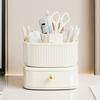 Makeup Organizer with Drawer 360 Degree Rotating Multi-functional Cosmetic Storage Box for Dressing Table Bathroom Office