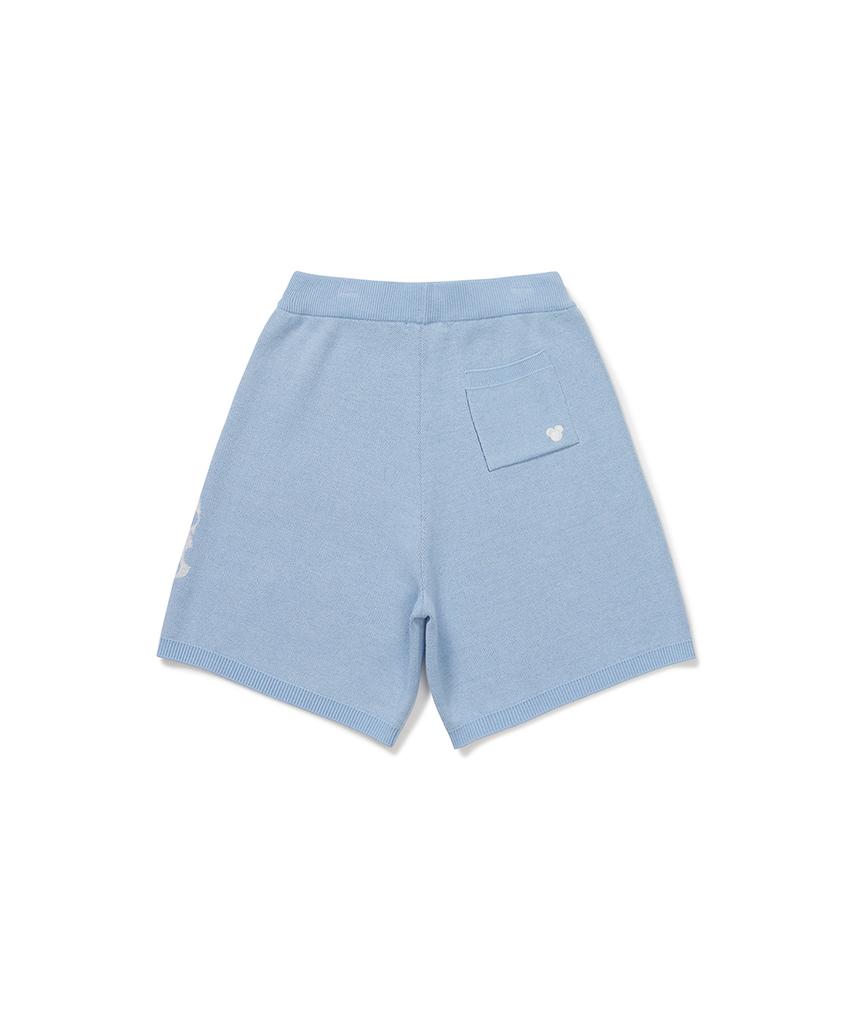 CLOVE [26Sm Clove] Graphic Jacquard Knit Pants (Light Blue)