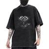 Anime Jujutsu Kaisen T Shirt Makora Vintage Gothic Washed T-shirt Summer O-Neck Short Sleeve Cotton Tees Tops Men Clothing
