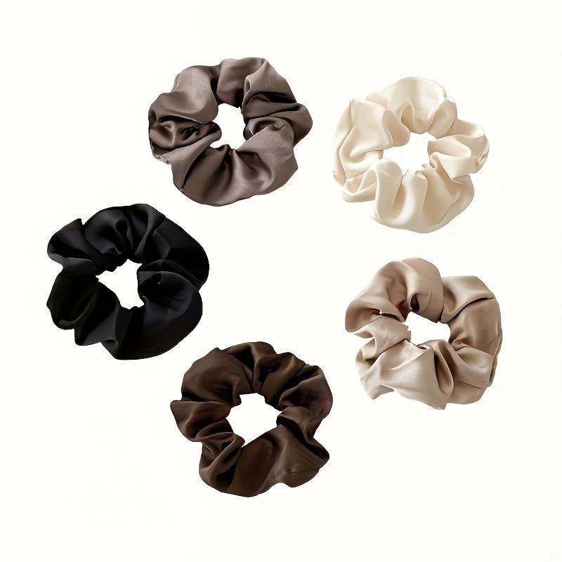 Elegant Satin Hair Scrunchies for Soft Jersey Hair Bands Perfect for Parties, Festivals, and Everyday Hairstyles, Hair Accessories for Women