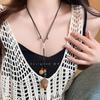 Bohemian Ceramic Necklace: Vintage Ethnic Long Sweater Chain & Zen Choker