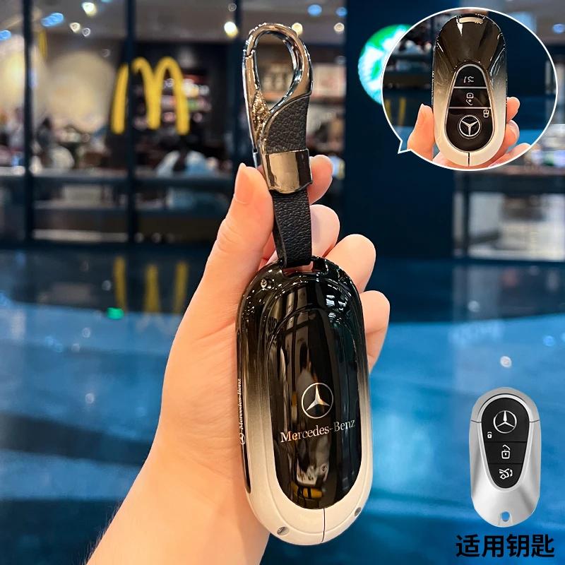 Car Key Case Replacement Cover 3buttons for Mercedes-Benz Key AMG MAYBACH 2016+ C-class E-class GLC300L E300l/E260/E350 A200 HO1