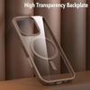 Magnetic Wireless Transparent Case For iPhone 16 15 14 13 12 11 Pro Max Plus Acrylic For Magsafe Clear Hard Shockproof Cover