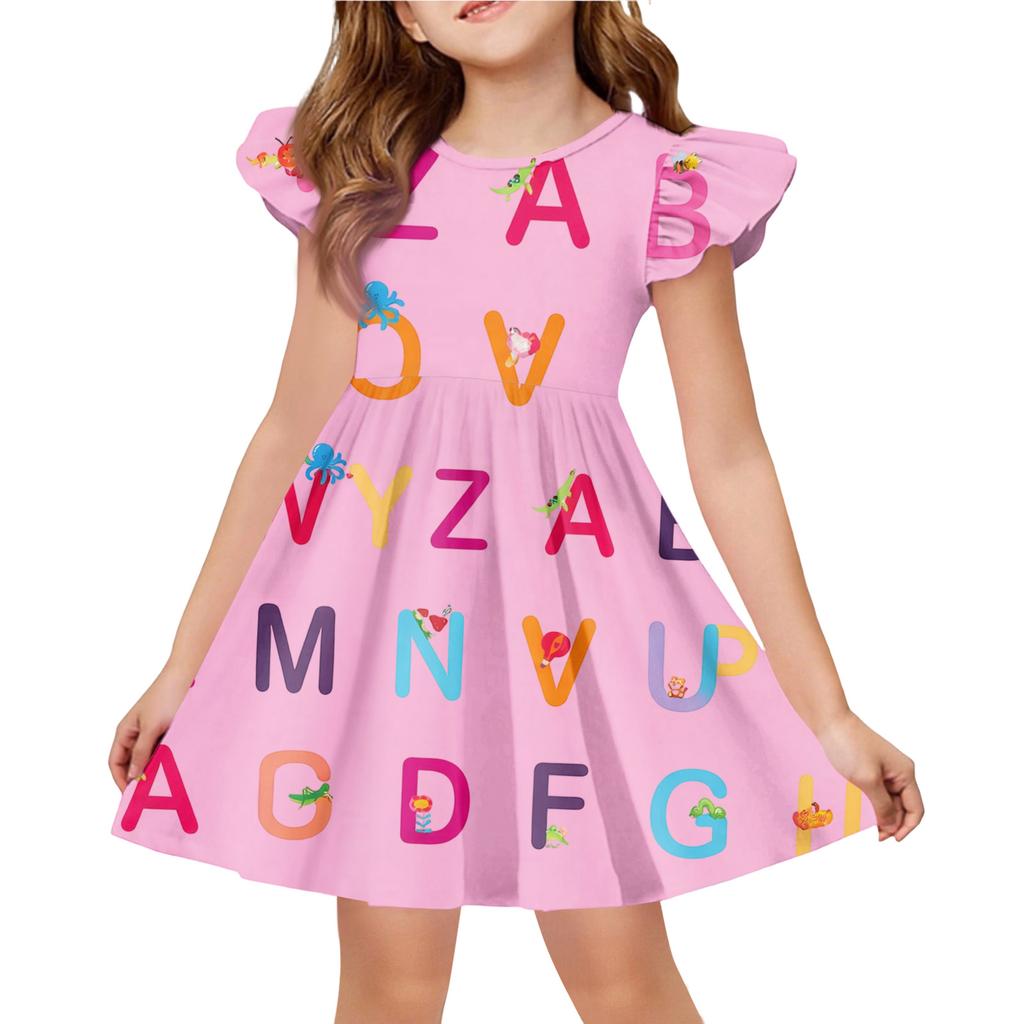Children's Fashion Casual Flying Sleeve Dress