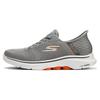 Go Walk 7 Flash Technology Mesh Fabric Trendy Versatile Durable Lightweight Low Top Casual Shoes Men Sneakers Gray Orange 216648-GYOR