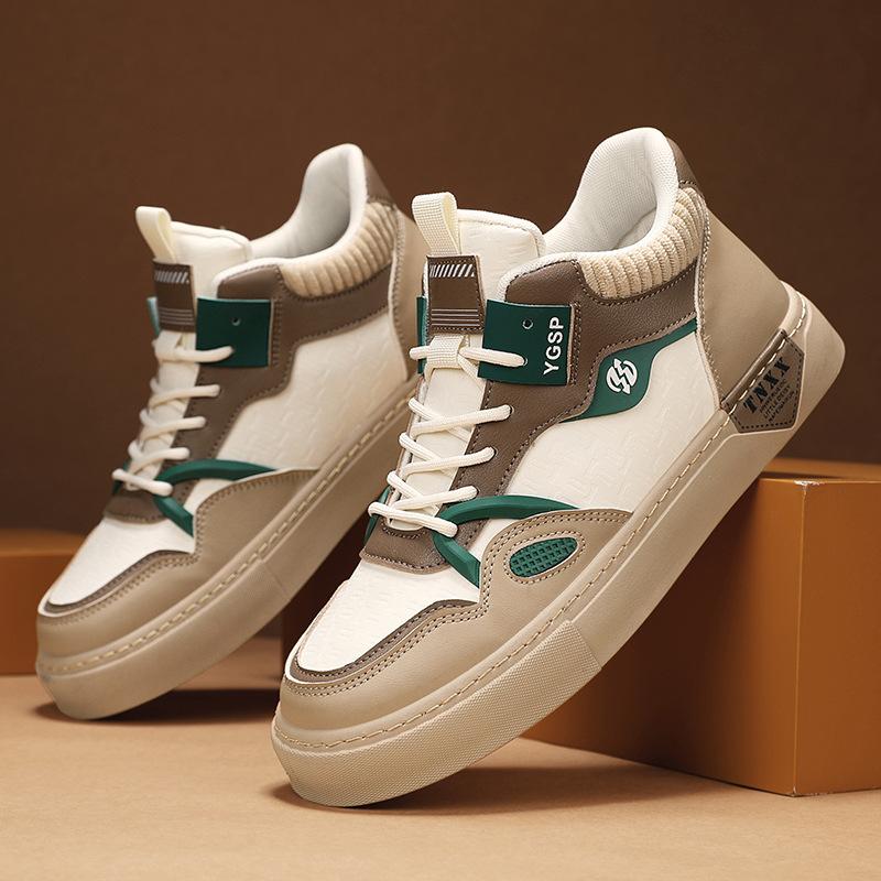 

Осенние мужские повседневные туфли на доске с кожаными вставками, модные, трендовые, для активного отдыха, на плоской подошве, на шнуровке 43