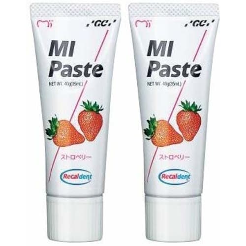 GC Dental MI Paste, 40g X 2 Bottles, Strawberry