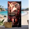 Erling Haaland Personalized Printed Beach Towel Soccer Logo Support Custom Name Text Absorbent Towel For Sport Travel Special Gift