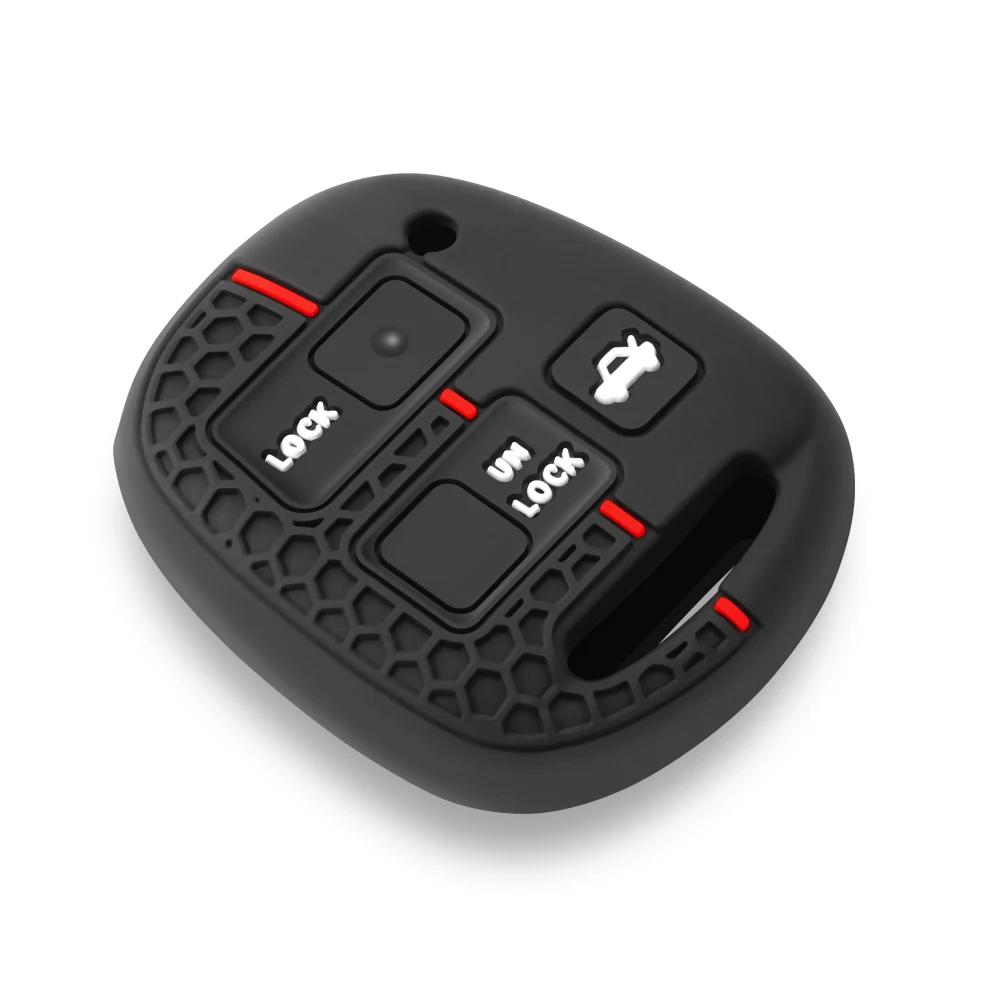 Silicone Car Remote Key Case Holder Key Cover For Toyota FJ Cruiser Land Yaris Echo For Lexus ES GS LS IS RX SC LX RX400h