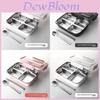 Stainless Steel Lunch Box For Students With Multiple Compartments And Antislip Design For School And Office Use