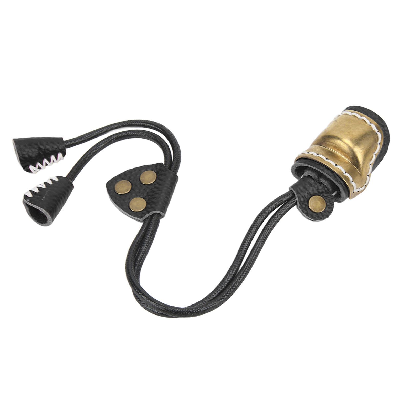 

Кільце на великий палець для стрільби з лука, латунь, м яка шкіра, захисне кільце для великого пальця, захист пальців для стрільби з традиційного лука, чорний