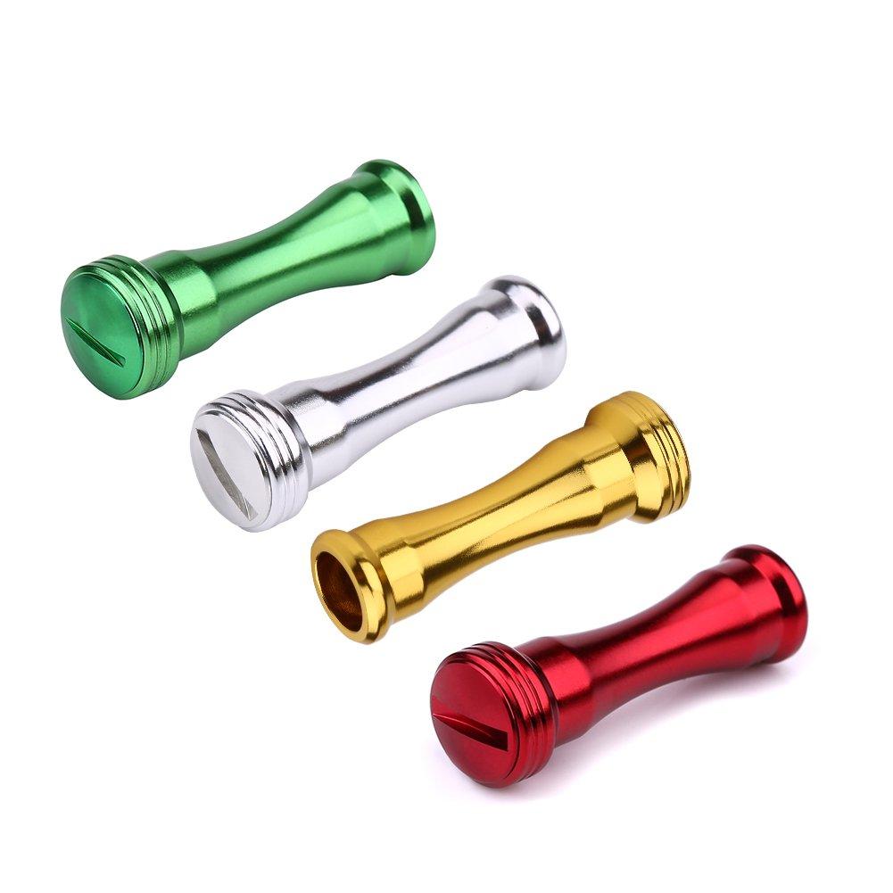 

4 Colors Fishing Reel Handle Knob Replacement Metal Power Handle Grip Parts Casting Camping Tool (Silver)