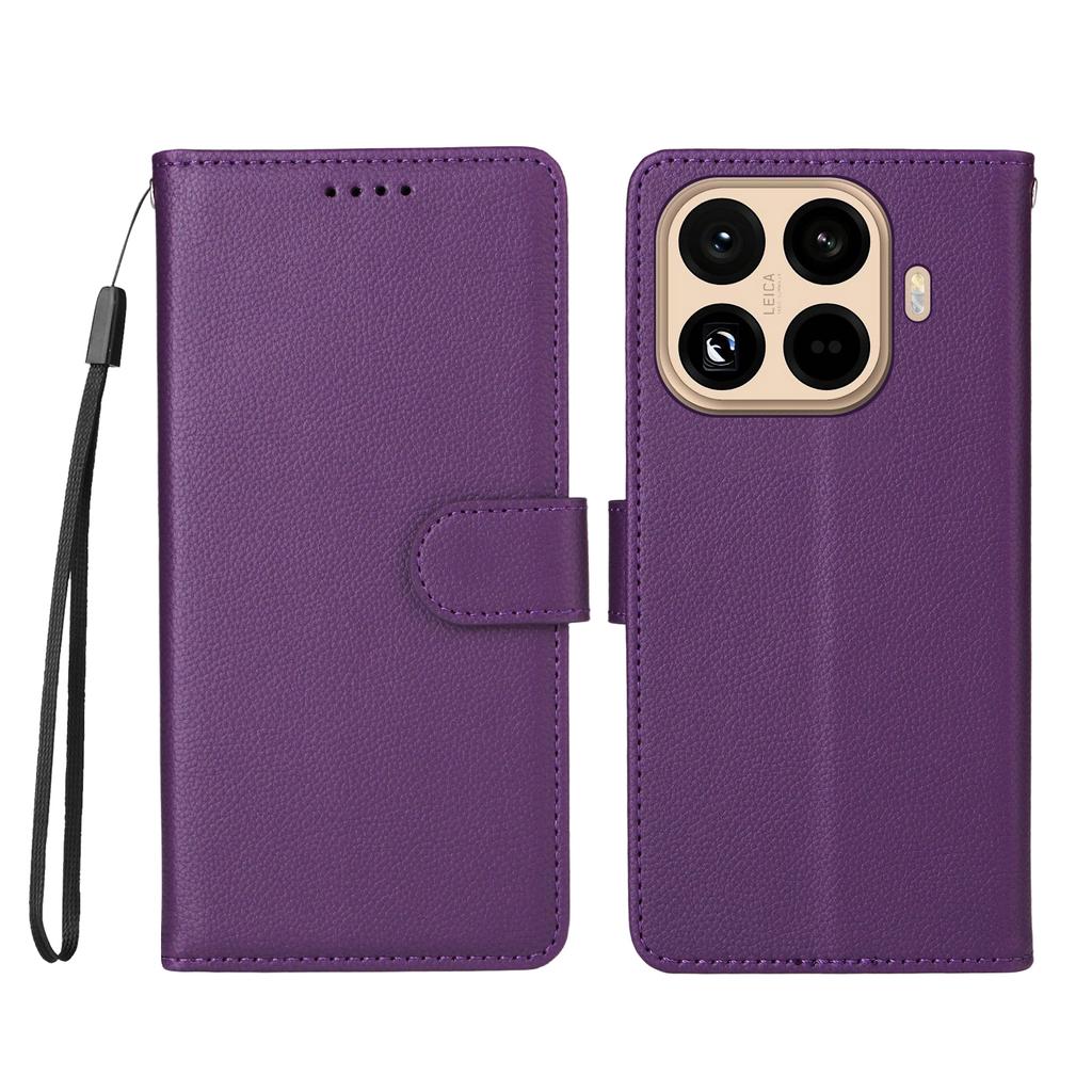 For Xiaomi 15T Pro Case RFID Blocking 3 Card Slots PU Leather Phone Cover with Wrist Strap