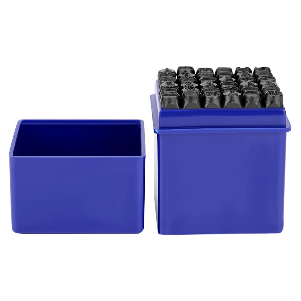 36pcs 6mm Carbon Steel Number Capital Letter Stamp Punch Set for Metal Wood Leather Plastic