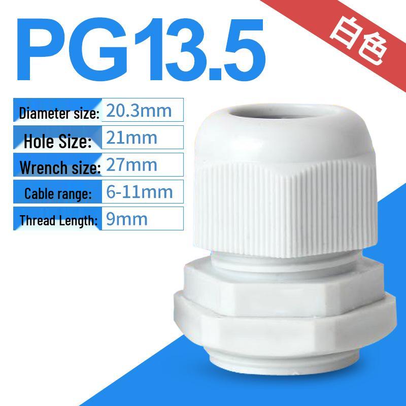 Nylon Waterproof Cable Connector - PG7/9/11/M12/M16 Sealing Gland