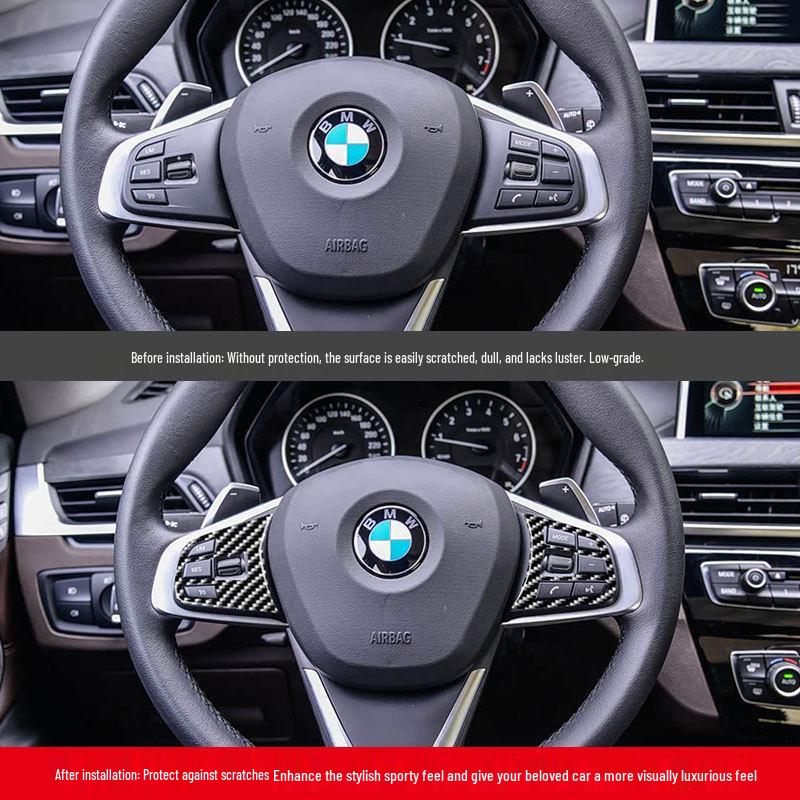 BMW X1/X2 (2016-2022) F48 Lenkradtasten Carbonfaser Dekor Aufkleber