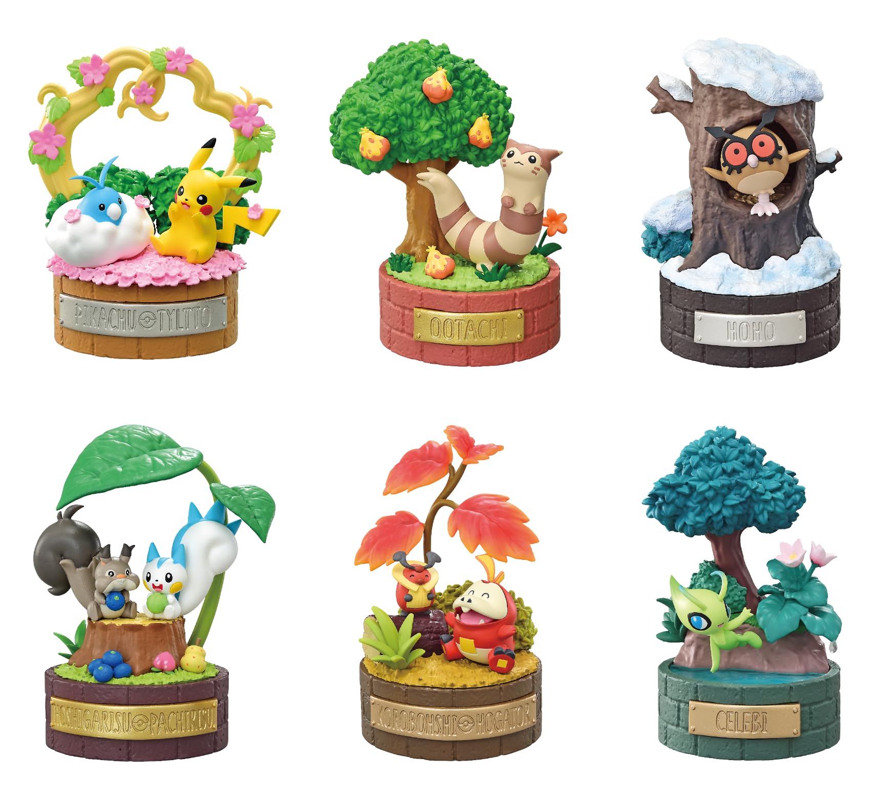 

Forest Tales Series Peaceful 8 pieces per individual H115 x W70 x made of PVC and ABS Re-Ment Pokémon Moments! box, size D70mm,