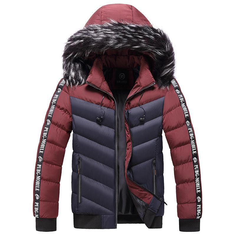 Winter Men's Padded Jacket Fashion Men Cotton Thick Warm Parkas Casual Windbreaker Thermal Hooded Coats Mens Clothing