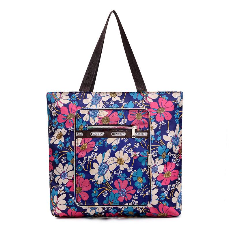 Duża lekka składana przenośna torba na zakupy przenośna o dużej pojemności przenośna torba na ramię damska torba do przechowywania