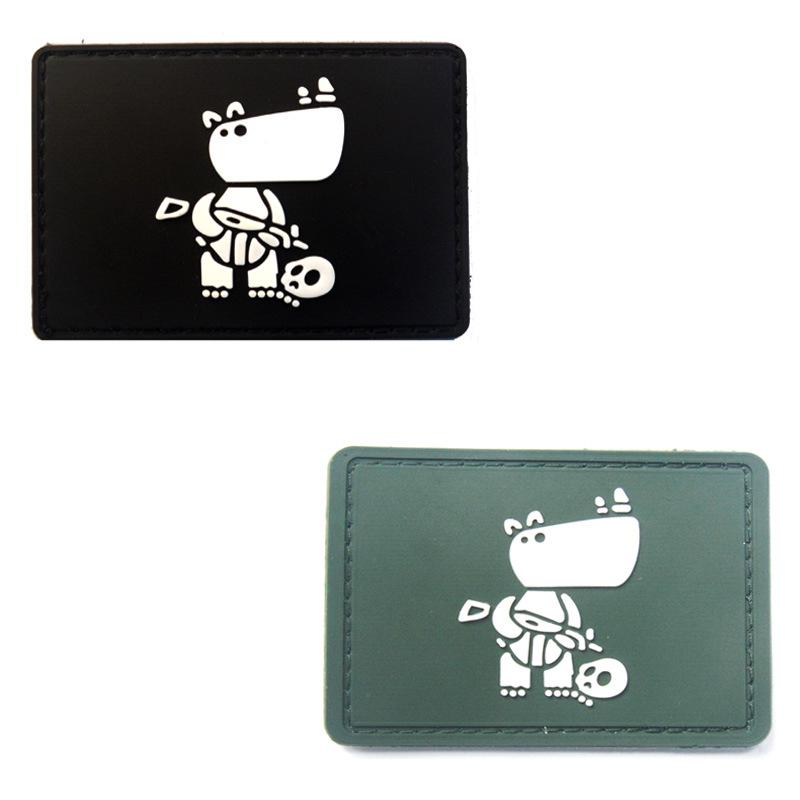 Bear Rhino Frog Seal Velcro PVC Morale Patch for Armband