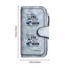 Funny Bird Print Leather Wallet Casual Women Long Purse Card Holder