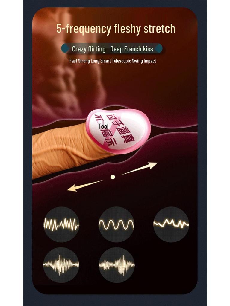 YEQU Silikon G-Punkt Vibrationsmassagegerät Realistischer Dildo für Frauen