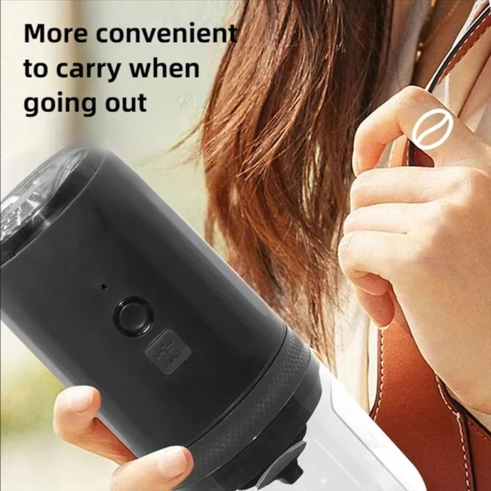 Cordless Electric Coffee Maker USB Rechargeable Coffee Bean Mill Portable Coffee Grinder  Travel