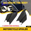 1 Para Boczne Deflektory Skrzydełka Powietrza Zestaw do Motocykla Spoiler Skrzydło Błyszczące Włókno Węglowe