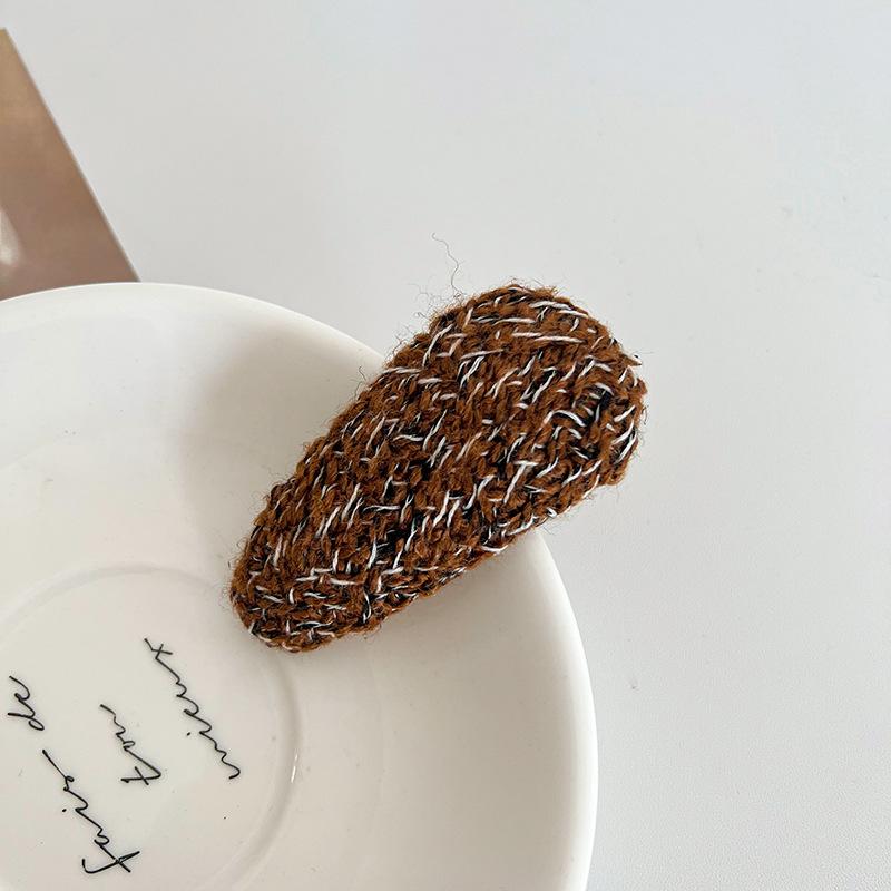 Clip Hair Accessories Woolen  Long Retro Bb Shape Barrettes Clip Side Clip Bang