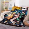 Japanese Anime Demon Slayer Printed Blanket Living Room Bedspread Sofa Travel Office Throw Blanket Quilt 5 Size