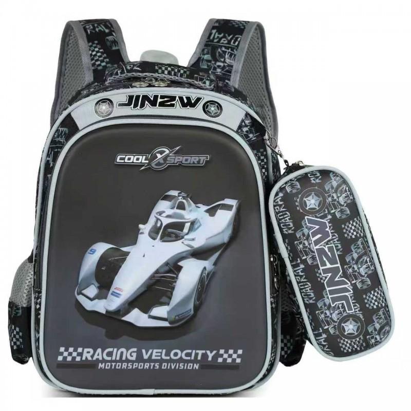 Kids 3D Hardshell Backpack School - Lightweight Cartoon Design With Breathable Padded Straps Oxford Fabric Grades 1-2
