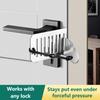Thickened Stainless Steel Door Blocker for Home Hotels Anti-Theft Security Door Stall Portable Safety Anti-theft Security Tool